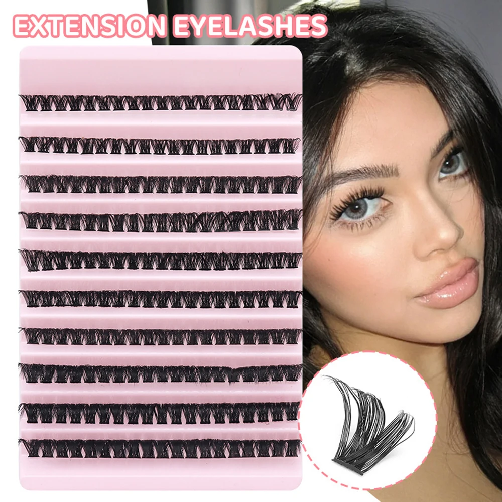 Flurry Ciglia Finte C/D Curl 8-16mm FAI DA TE Individuale Cluster Ciglia Naturale Sottile Spessa Estensione Strumenti di Trucco 30/60/80P