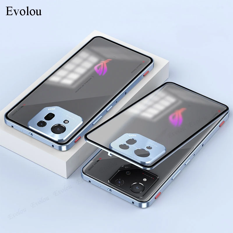 Защита линз из металлического сплава, Внешняя защита для ASUS Rog Phone 8 Pro, прозрачное закаленное стекло, жесткая Противоударная крышка, бампер для Rog Phone8 Защита линз из металлического сплава, Внешняя защита для ASUS Rog Phone 8 Pro, прозрачное закаленное стекло, жесткая Противоударная крышка, бампер для Rog Phone8