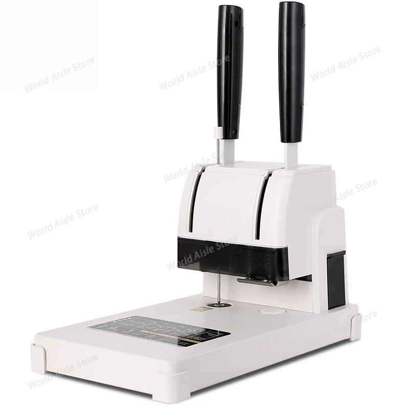 Document Financial Voucher Binding Machine for Accounting Archive Office Use Hot Melt Glue Rivet Manual Punch Machine