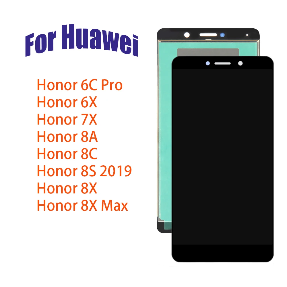 LCD Display For Huawei Honor 6X 7X 8A 8C 8S 2019 8X Max 6C Pro LCD Display Touch Screen Digitizer Assembly Replacement Part