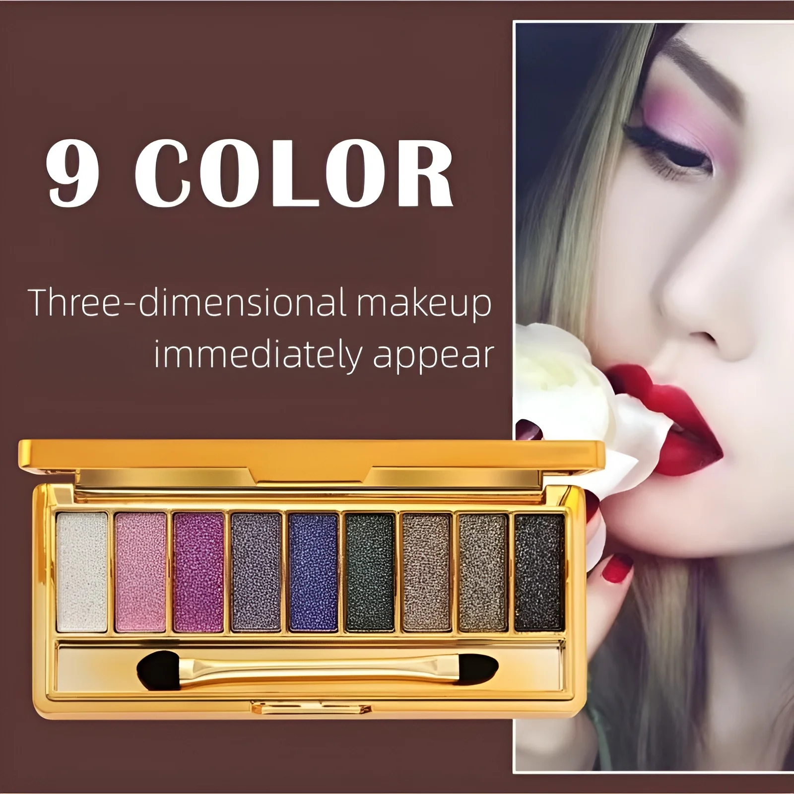 9 Colors Eyeshadow Palette Matte Eyeshadow Palette Glitter Eye Shadow Makeup Nude Beauty Make Up Set Korean Cosmetics