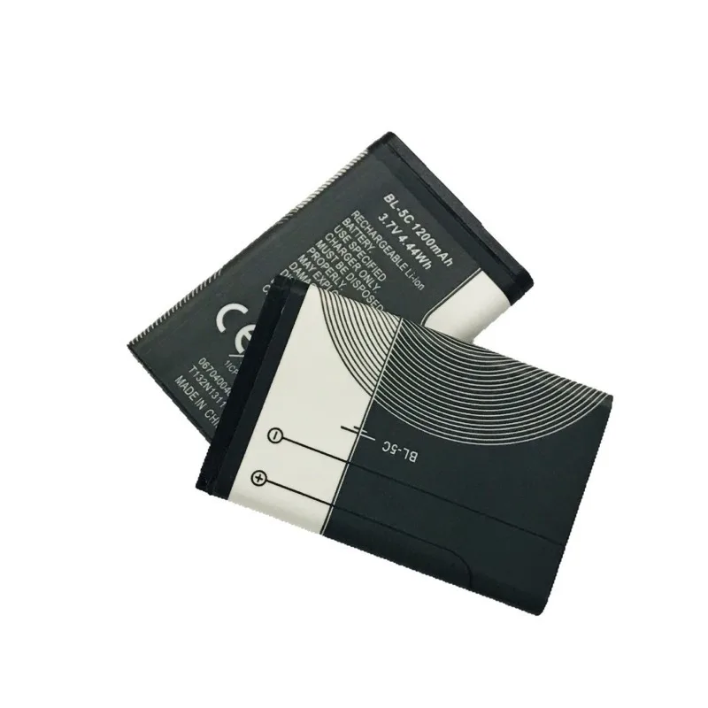 Nowa bateria litowo-jonowa BL-5C 3.7V 1200mAh 4.44Wh do Nokia 6267 6270 6330 6555 6600 6620 6630 1100 1101 1110 1112 1208 BL5C