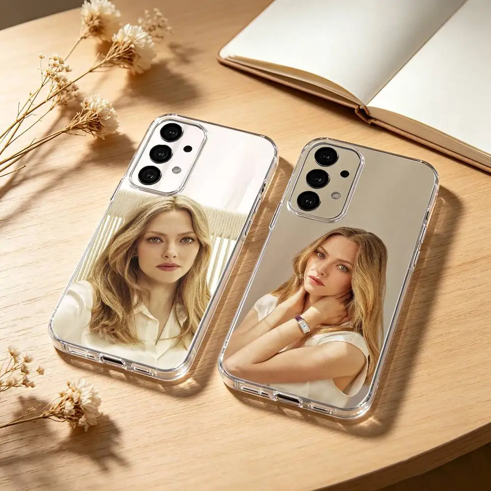 Amanda Seyfried phone Case For Samsung S25,24,21,22,23,30,Ultra,20,Plus,Fe,Lite,Note Transparent Cover