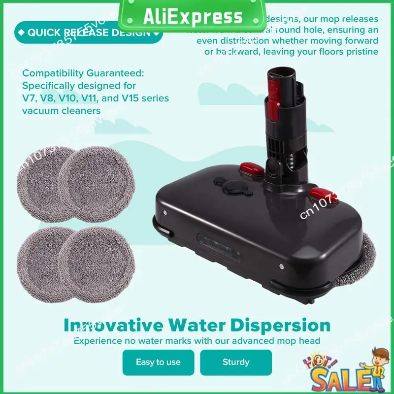 

A04R Mop Head Attachments For Dyson V7/ V8/ V10/ V11 Electric Wet & Dry Mop Head Replacement For Hard
