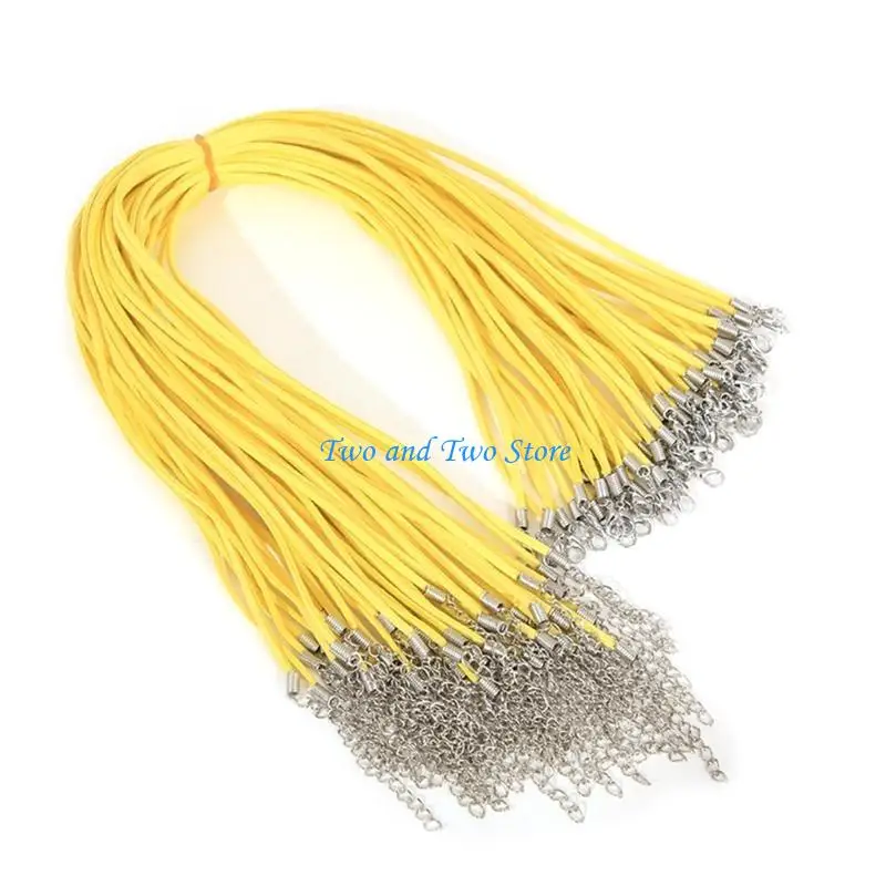 HX6F Suedes Rope Lobster Clasp String Cord Perfect for Large Beads and Ornaments