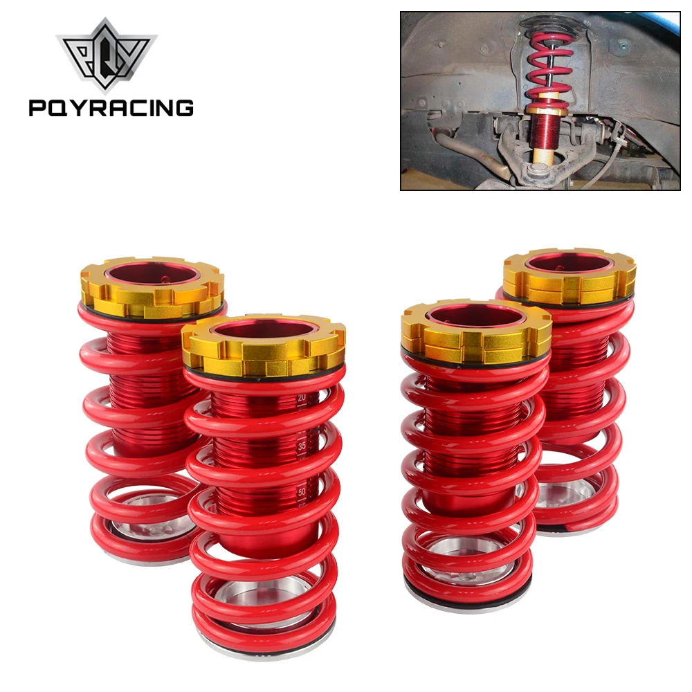 PQY - Shock absorbing springs For vehicles For Honda Civic 88-00 Red available Coilover Suspension / Coilover Springs PQY-TH11