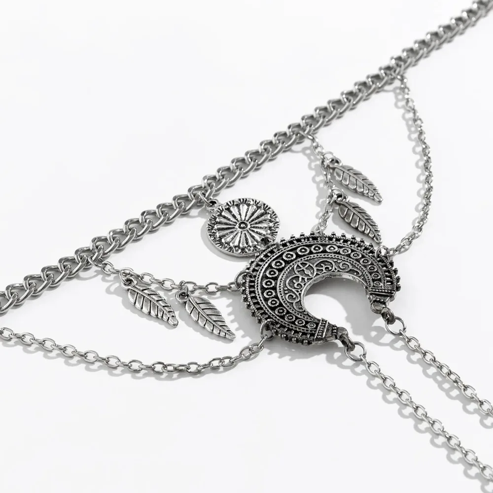 ورقة شرابات الذراع سوار القبلية شيك مبالغ فيها الشرير القوطية مجوهرات هدية قابل للتعديل البوهيمي نمط الذراع ديكور النساء هدية