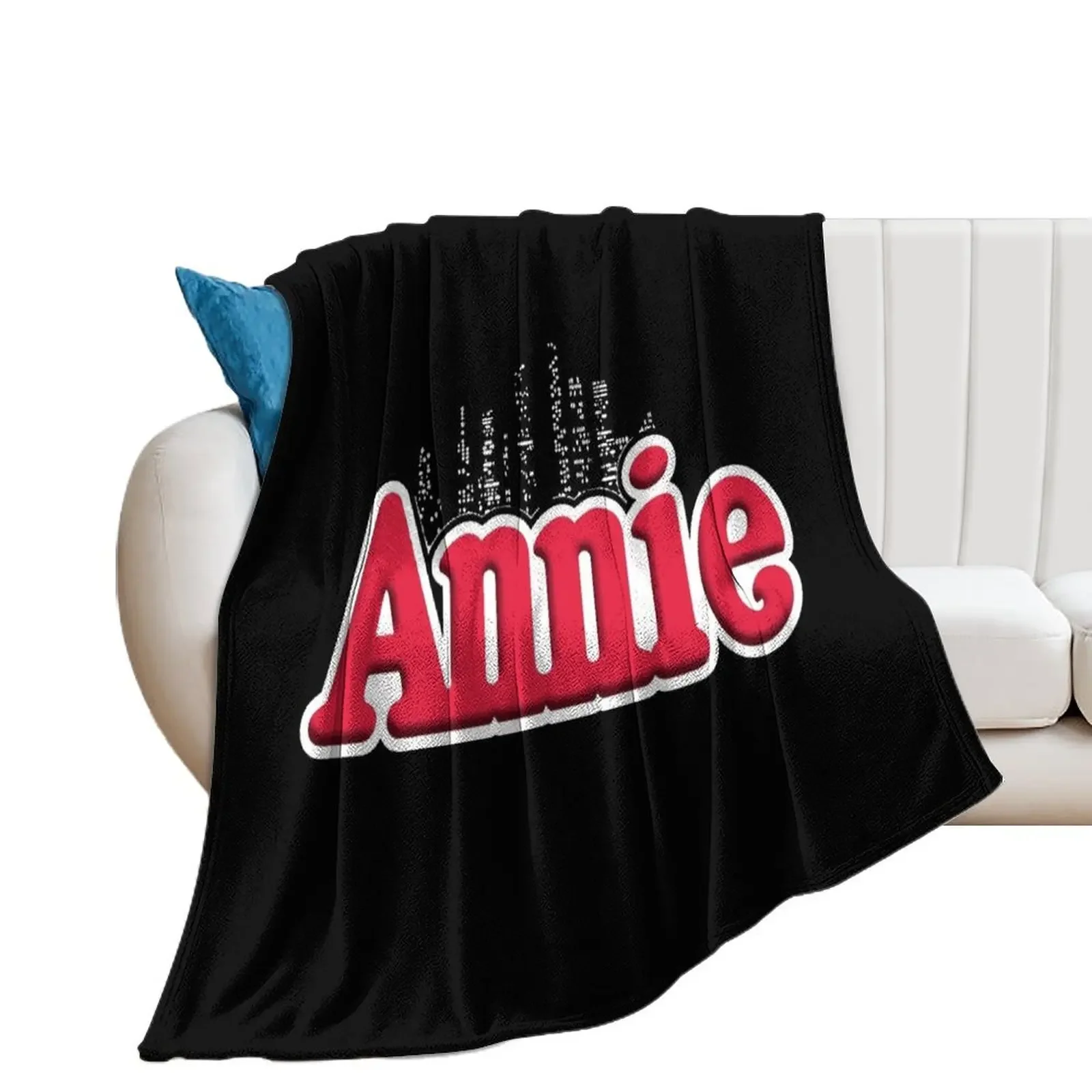 Annie Musical Logo 59 Simple Vintage Throw Blanket Hair Decorative Throw Soft Beds Retros Blankets