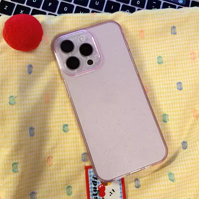 Carcasa rosada brillante iPhone 15