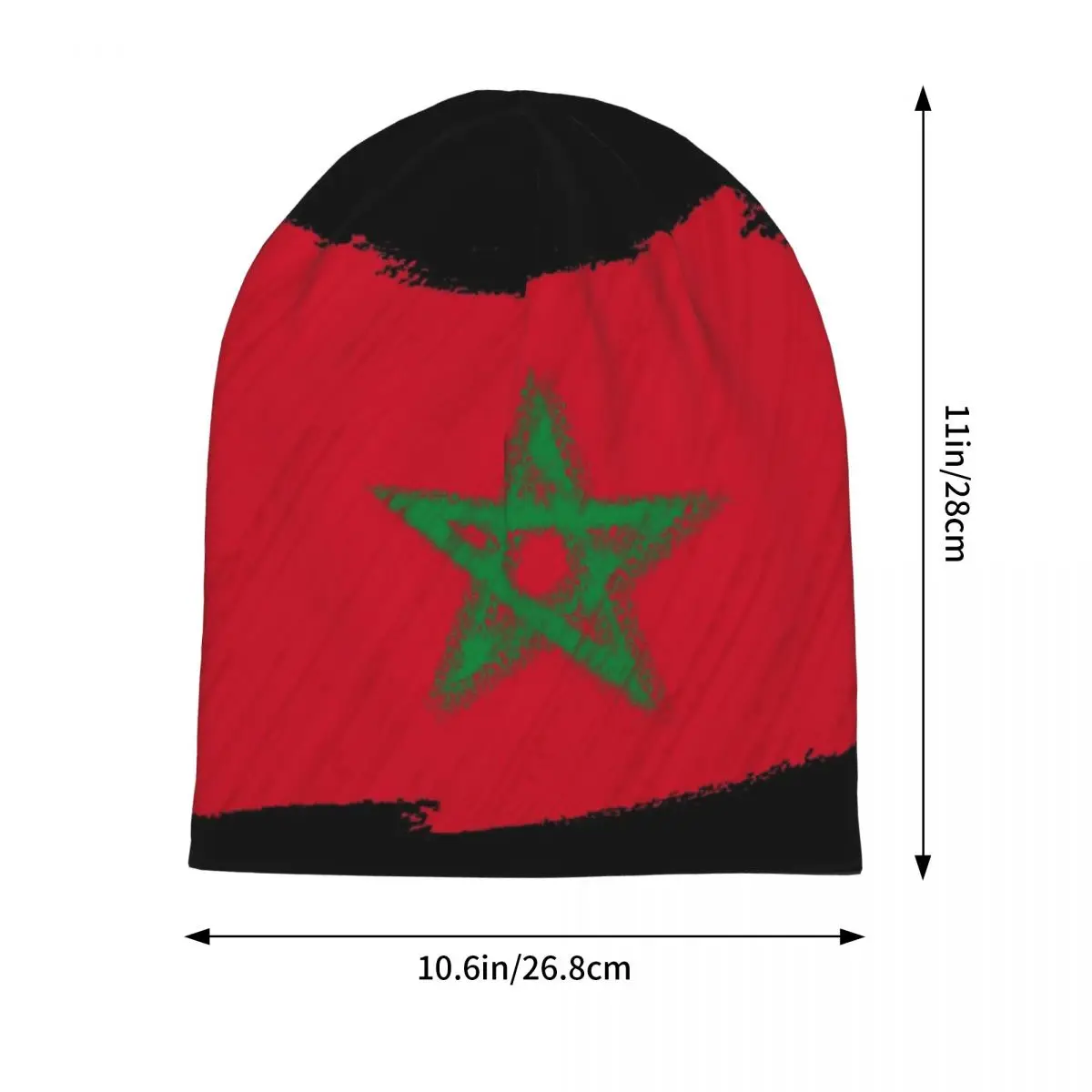 المغرب العلم بارد تصميم بونيه قبعة بارد في الهواء الطلق Skullies Beanies القبعات المغربي للجنسين قبعات مرنة الحرارية الدافئة #2