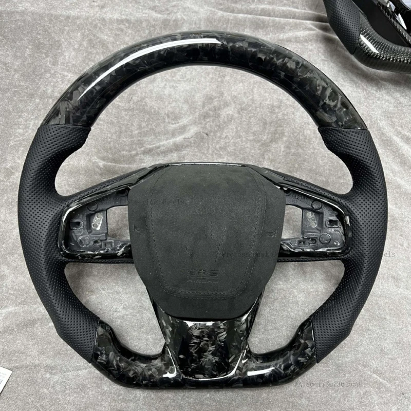 Hot Popular in foreign trade, suitable for the 10th generation Civic, car assembly, carbon fiber steering wheel modif