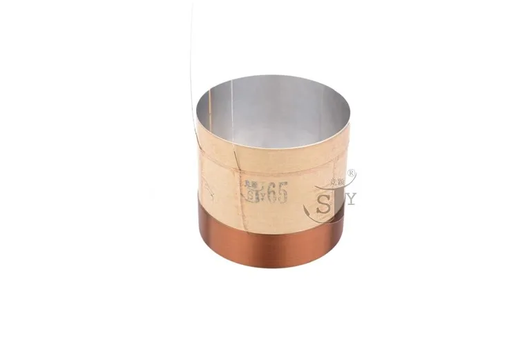 GHXAMP 65mm altavoz de graves bobina de voz 8Ohm alambre de cobre bobina de graves marco de aluminio reparación piezas de altavoz Diy 2 uds