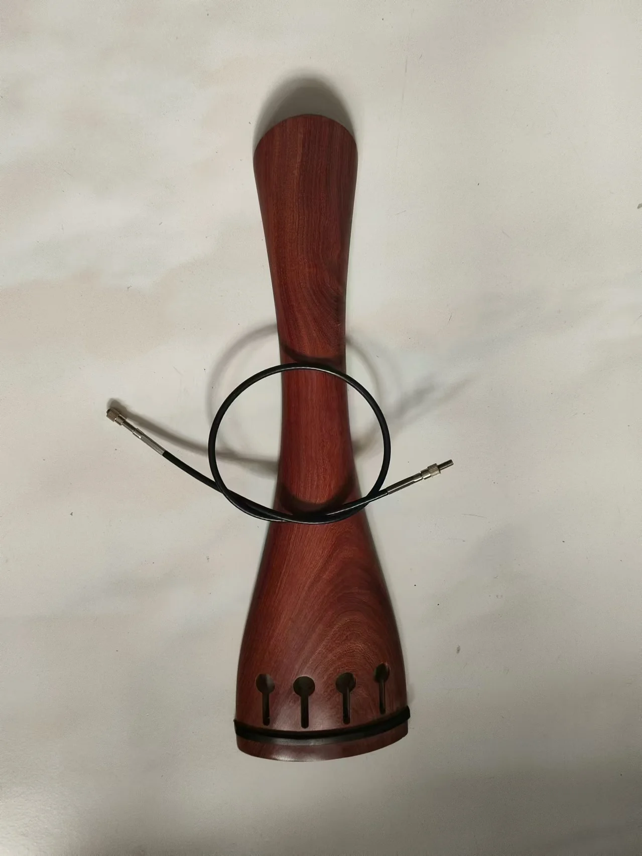 1 PC Double Bass Tail Piece 3/4 With Steel Tail Gut Ebony or Rose Wood or Aluminum Alloy or Carbon Fiber