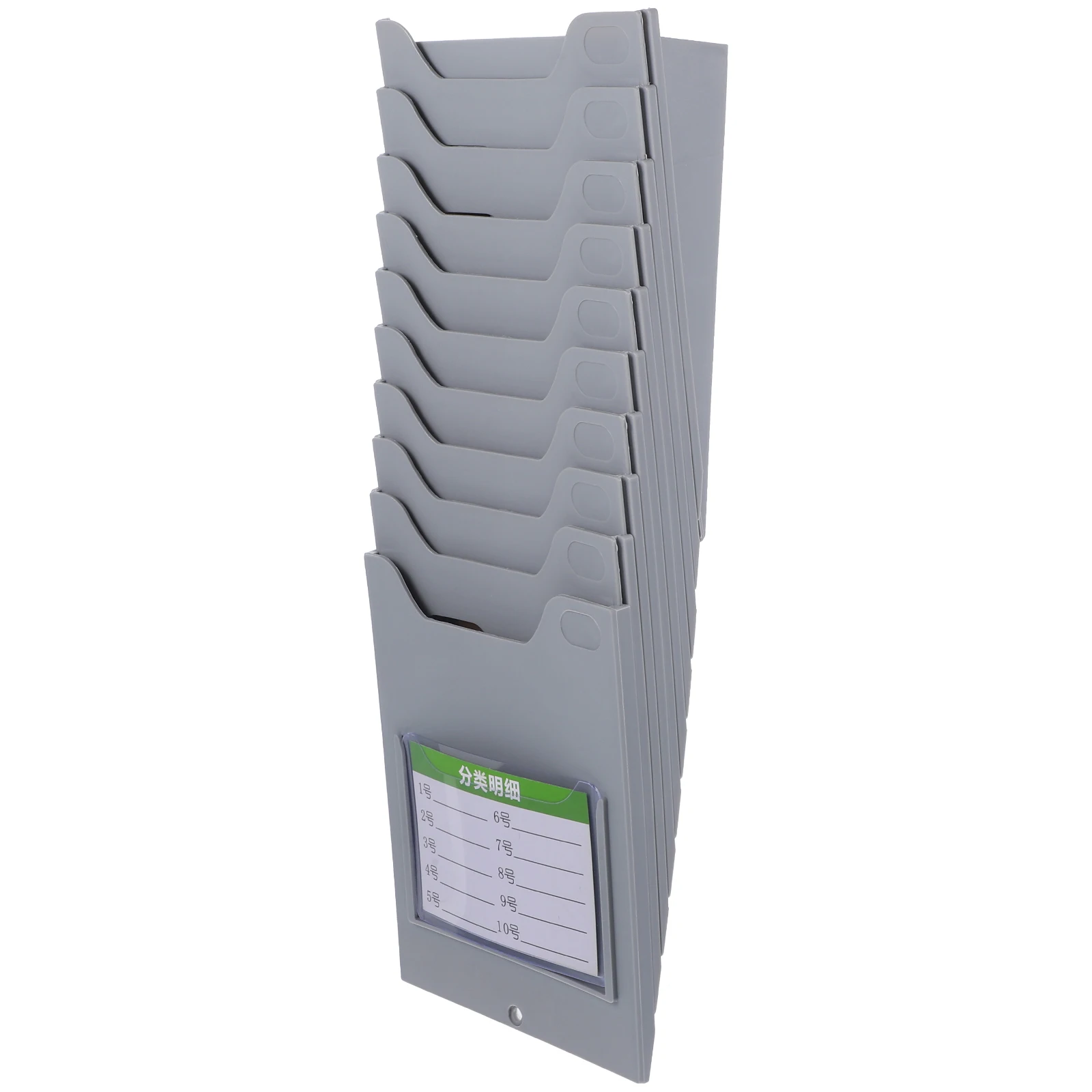 

Material Card Rack Organizer Plastic Document Holder Office Warehouse Supplies Label Cards Slot Rack Storage