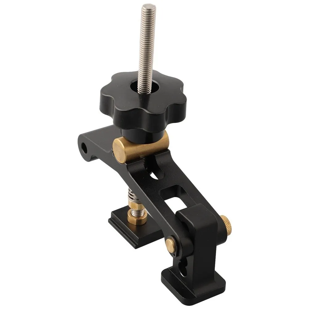 Woodworking Clamp for T-Track Tables Built with Aluminum Alloy and Brass for Performance and Precision Clamping