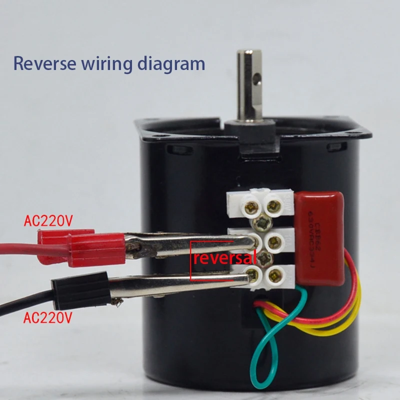 ABMH-68KTYZ Mini Permanent Magnetic Synchronism Motor 220V 28W 68-KTYZ AC Gear Reducer Moter No Bracket