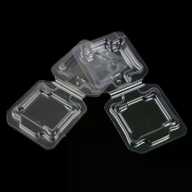 10pc CPU Box CPU Plastic Protective Case CPU Clamshell Tray Case Container