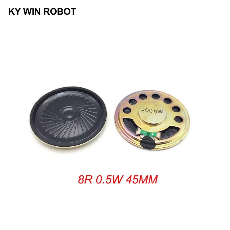 

2pcs/lot New Ultra-thin speaker 8 ohms 0.5 watt 0.5W 8R speaker Diameter 45MM 4.5CM thickness 5MM