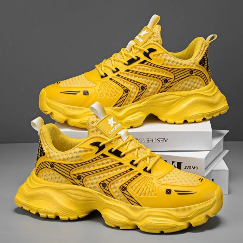 

Мужские кроссовки для бега на открытом воздухе — удобный и дышащий дизайн, модная повседневная спортивная обувь на шнуровке в спортивном стиле