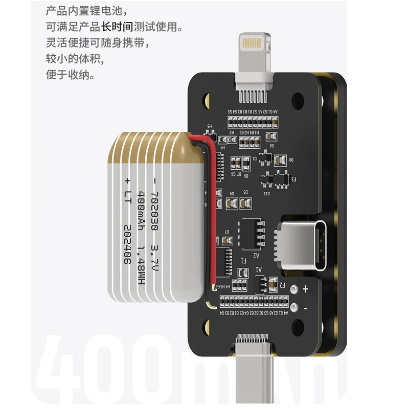 Imagem -05 - Detector de Porta de Carregamento Automático Universal Tipo-c Tester de Porta de Carregamento Iphone Ipad Macbook Android Lightning