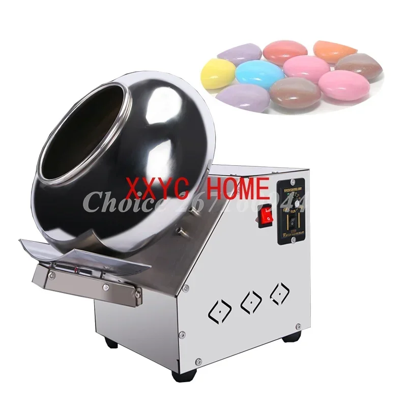 Chocolate Rounder Coater Sugar Peanut Maker Roasted Nuts Coating Processing Machine