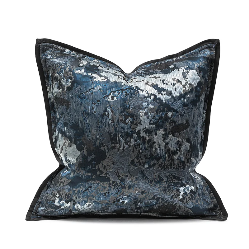 Hot Sale Summer Cushion Cover Royal Blue Grey Minimalist Throw Pillows For Sofa High Quality Pillow Covers Set
