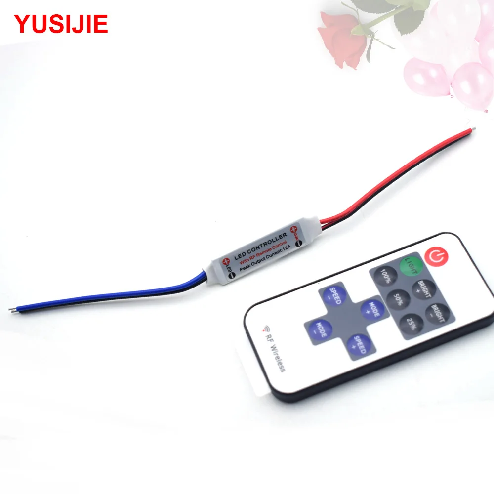 YUSIJIE-430 Button Adjustable LED Mini Strobe Module Breathing Flash Pilot Light Fast Flashing 10-24V Voltage