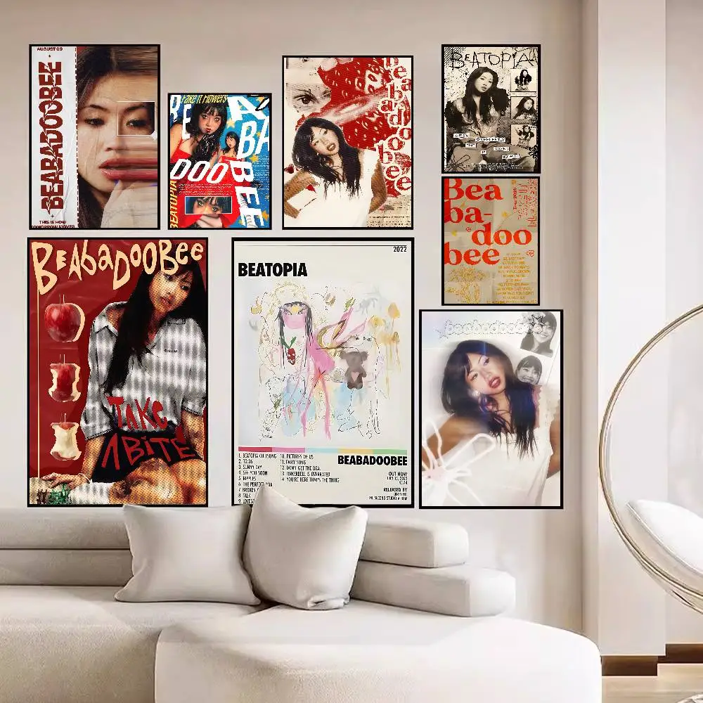 Beatopia Music Album Posters Beabadoobee Star Classic Vintage Posters Whitepaper Prints Posters Artwork Kawaii Room Decor