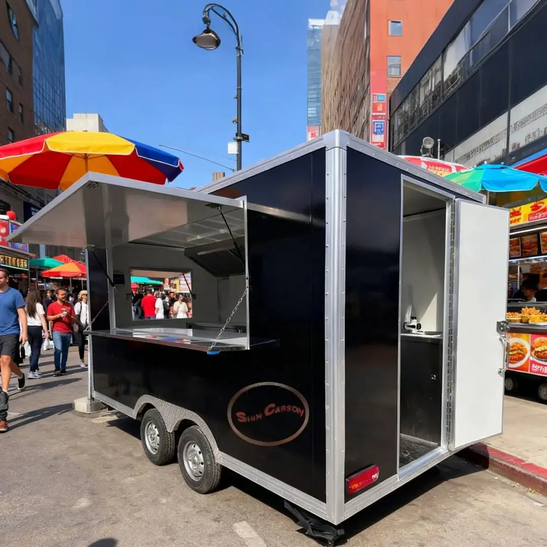 

Full-Category Mobile Food Truck | Hot Dogs Coffee Smoothies Breakfast Barbecue On-Call Anytime