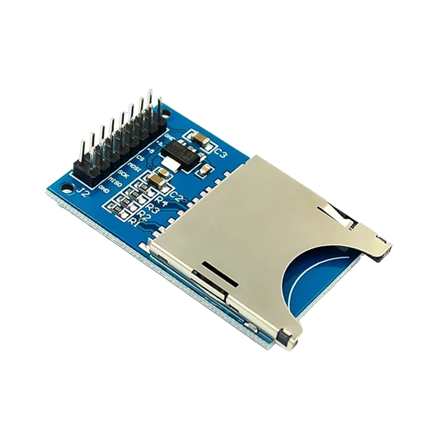 1PCS SD Card Module Slot Socket Reader with ARM MCU 16 Pins SPI Interface for Arduino - Memory Card Reader Module