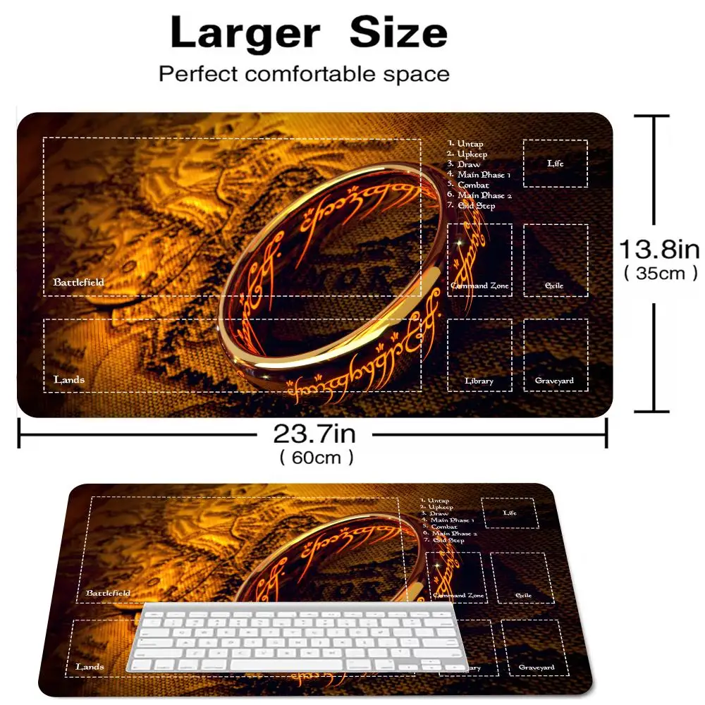 

Card Game Mat Large Mouse Pad Sewn Magic Area Game Mat Desktop Use MTG/TCG Card Battle Commander Deck Game Table Mat