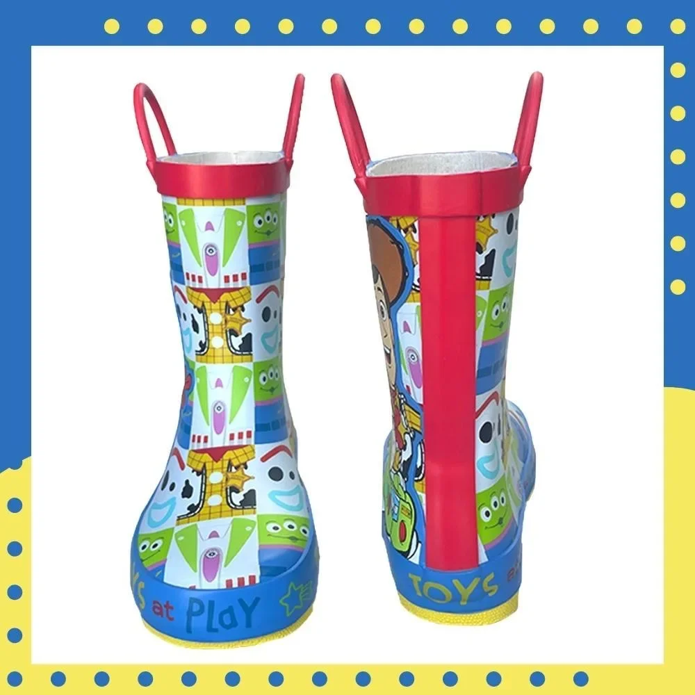 New Disney cartoon kids Toy Story Rain Boots Student Rain Boots Children\'s  Fashion  Shoes Non-Slip Short shoes