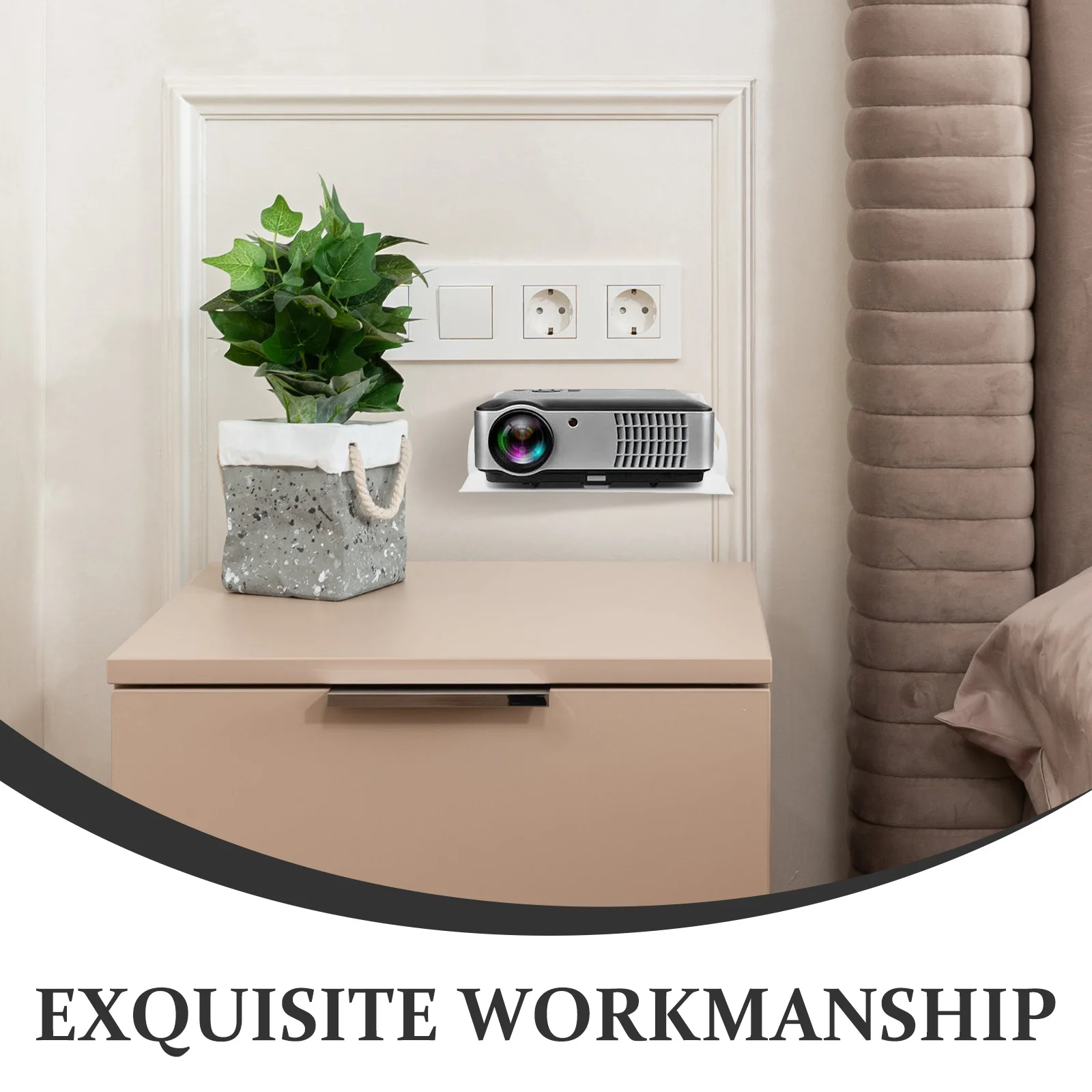 Wandmontage Projector Lade Plank Metalen Beugel Voor Modem Router Camera Universele Kabel Box Houder Kantoor