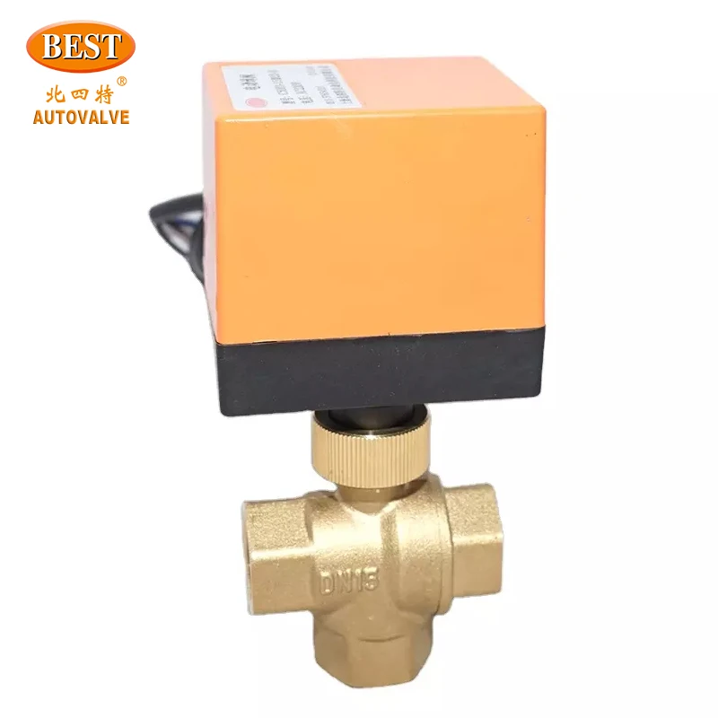 Open Closed Type C5003 Series 3/2 Way Micro Electric Ball Valve