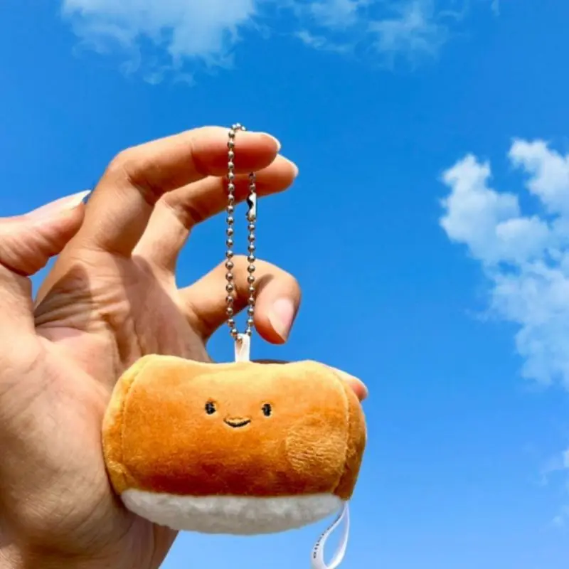 Kreative japanische Sushi Schlüssel anhänger niedlichen Plüsch Puppe Schlüssel ringe Großhandel kawaii Lebensmittel Schlüssel bund für Rucksack