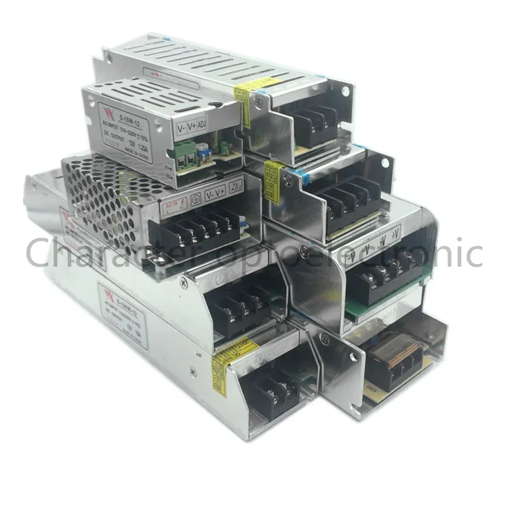 12 V Volt LED Power Supply 3A 5A 10A 15A 30A DC 12V LED Driver Adapter Lighting Transformers 36W 60W 120W 150W 180W 200W 240W