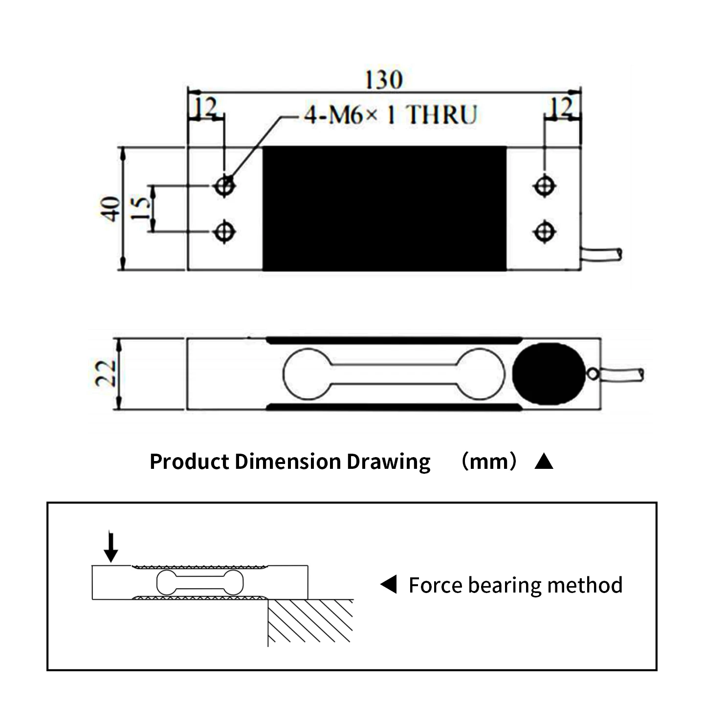 AT8540 Single Point High Precision 0.03% Accuracy Pressure Weighing Sensor Module 10kg-60kg -10~40
