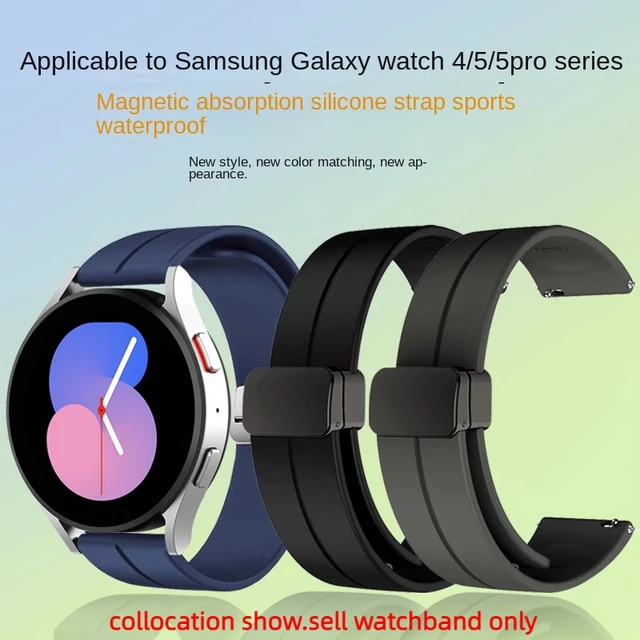 For Samsung galaxy watch 5 Pro 4 classic 3 Active 1 2 movement waterproof Silicone watch strap 20 22 Black orange blue watchband AliExpress