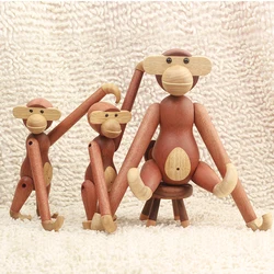 Interesting Wooden Monkey Figurines for Interior Nordic Statues and Sculptures Ornaments For Home Decor Statue Home Decoratio