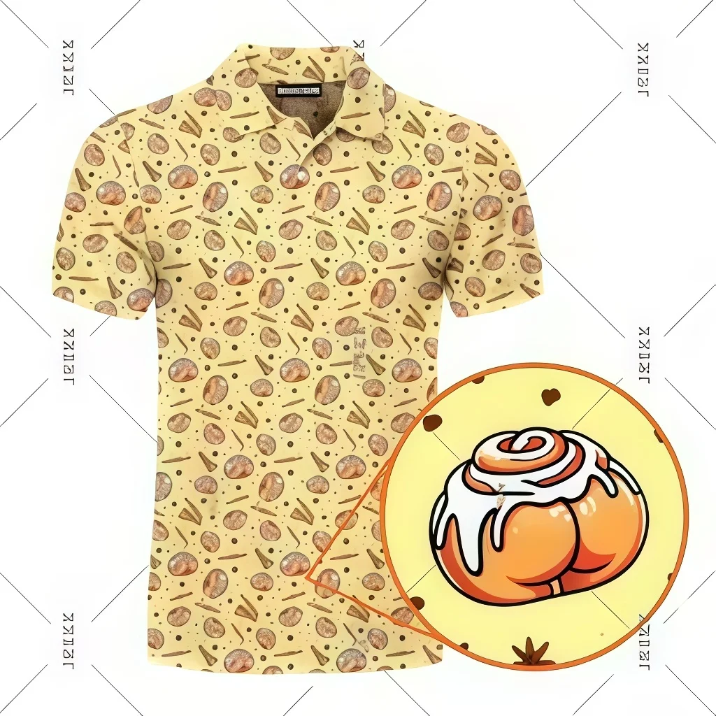 

Sexy Full Print Humorous Polo Shirt Men's Hip-Hop Street Style Short Sleeve Button Golf Shirt Summer Carnival Party Funny Top