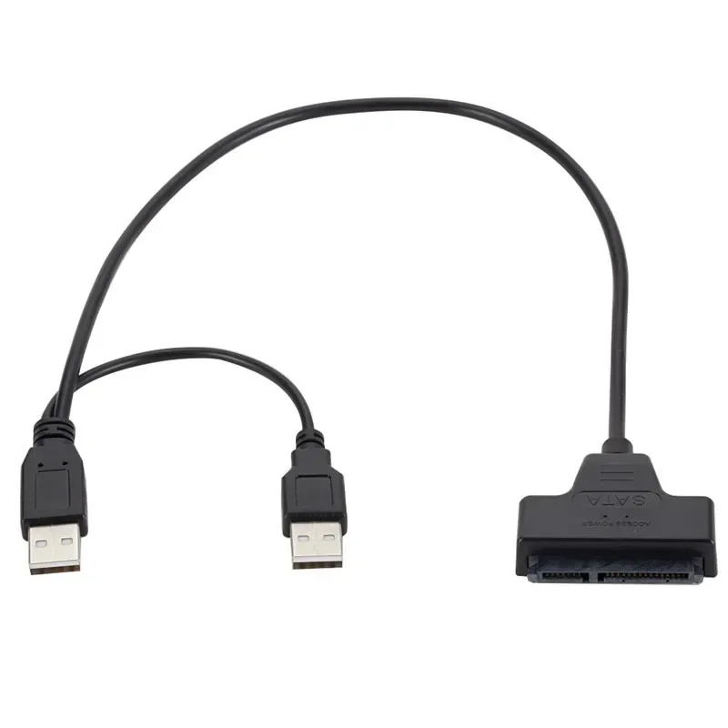 Anpwoo สาย Usb2.0ไปยัง SATA Usb2.0สายขับง่ายสายฮาร์ดไดรฟ์2.5นิ้วสายแกนทองแดงขนาด7 + 15 OEM