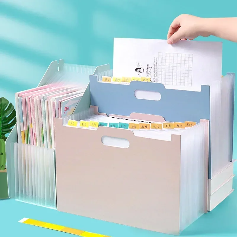 

Vertical Organ Pack Examination Paper Storage and Sorting Multilayer File Folders Students with Classification Expansion Bag