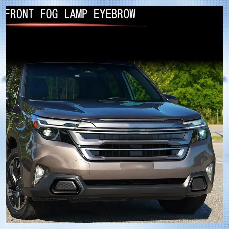 

AM-Car Front Fog Lamp Frame Fog Light Eyebrow Trim Sticker For Subaru Forester 2025 ,A