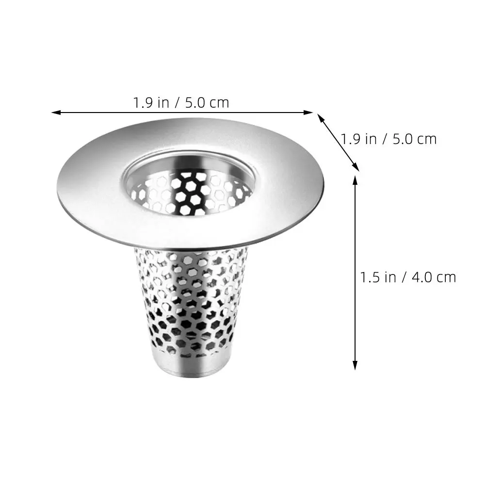 الفولاذ المقاوم للصدأ استنزاف تصفية صافي مصفاة معدنية شبكة غطاء الأرضية شاشة الشعر الحمام المطبخ المجاري دش الماسك الشعر #2