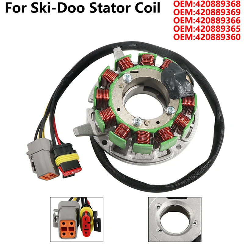 

Motorcycle Stator Magneto Generator Coil For Ski-Doo Bombardier Expedition 550F GSX 380F GSX 550F OEM:420889368 420889369