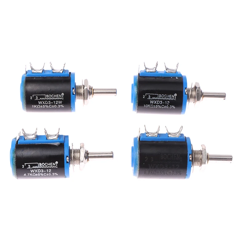 WXD3 WXD3-12 Potentiometer Wirewound Multi-Turn 1K 4.7K 6.8K 10K Short Body WXD3-12 Precision Multi-turn Potentiometer