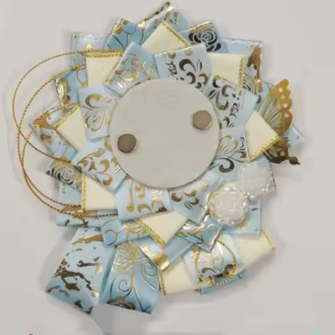 luxury Anime Cosplay Crafts Ita Bags Accessories ribbon bow Badge Rosette lolita gadget quadratic element