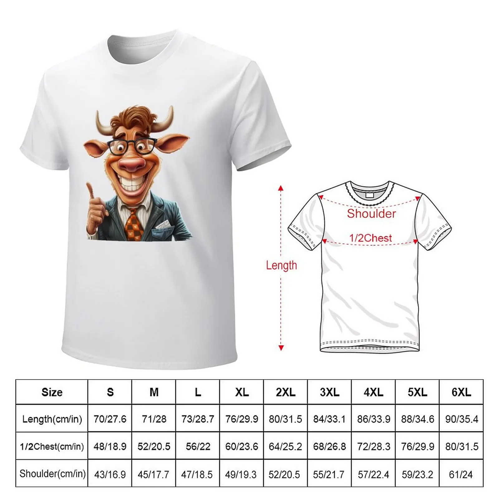 Thumbs Up Funny Cow T-Shirt blacks vintage clothes men clothing