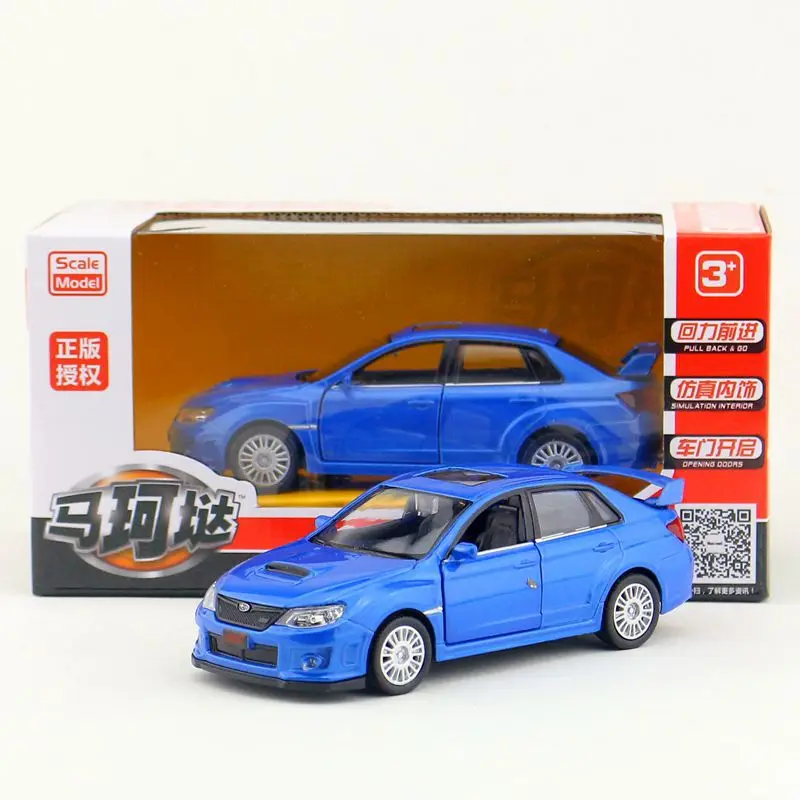 1:36 Subarus Impreza WRX STI Alloy Racing Car Model Diecasts Simulation Metal Toy Car Model Pull Back Collection Childrens Gifts