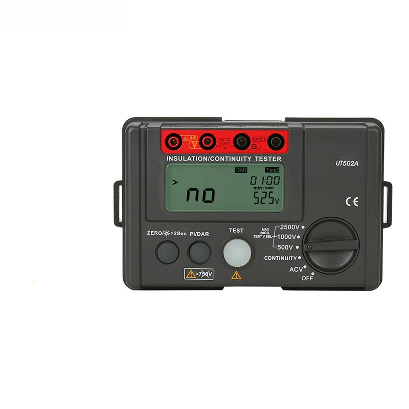 UT502A 2500V Digital Insulation Resistance Meter Tester  Highly Voltmeter Continuity Tester With  Backlight